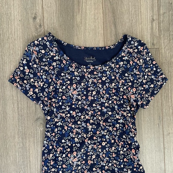 Isabel Maternity by Ingrid & Isabel Blue Floral Midi Dress - Picture 3 of 9